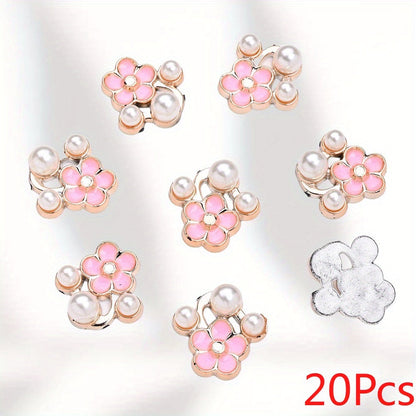 Five-Petal Flower Flatback Beads