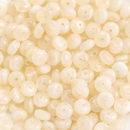 100-Piece 5x10 mm Acrylic Flat Spacer Beads