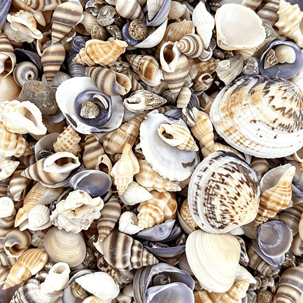 2 Bottles Mini Natural Shell Conch Beads Set