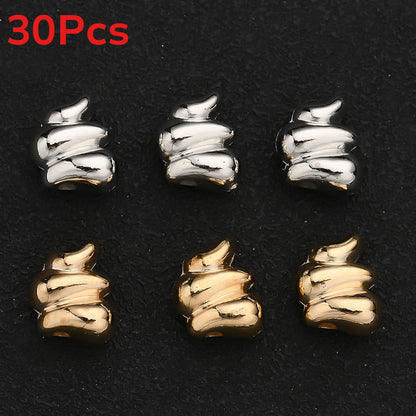 30/50PCS 14×11mm CCB Irregular Spacer Bead Set