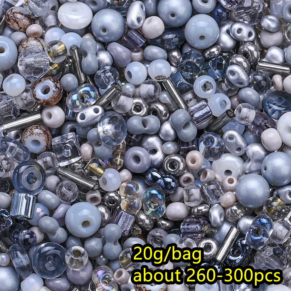 20g/bag Christmas Irregular Glass Seed Beads