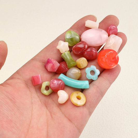 Color Smudge Acrylic Beads