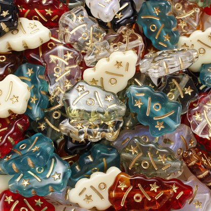 30pcs/set Shiny Christmas Tree Acrylic Beads