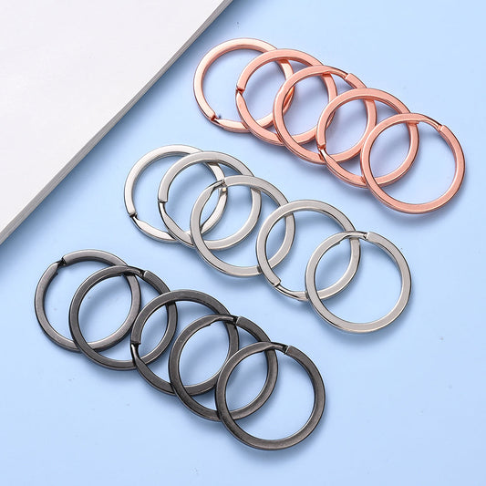 Colored Iron Flat Rings