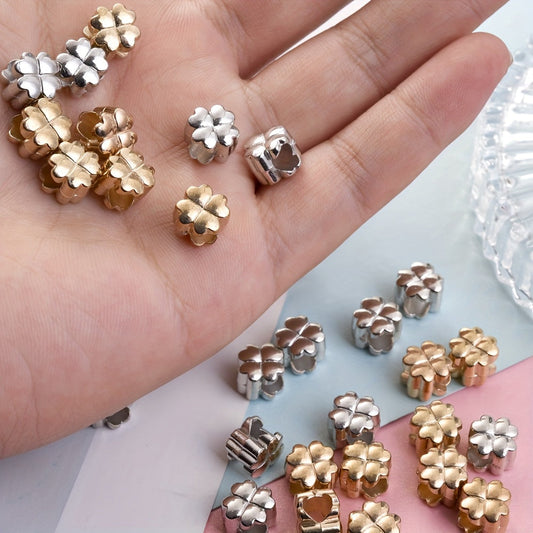 50-Piece 10 mm Heart & Flower CCB Beads