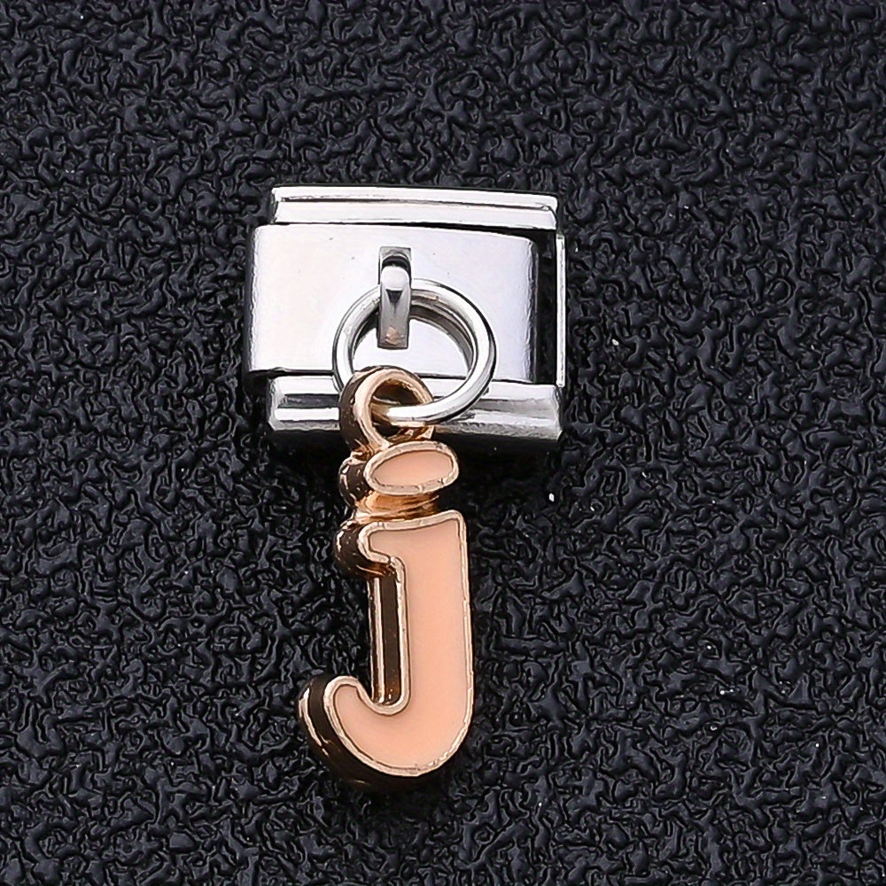 1PC A-Z English Letter Charm Link Set for 9mm Bracelets