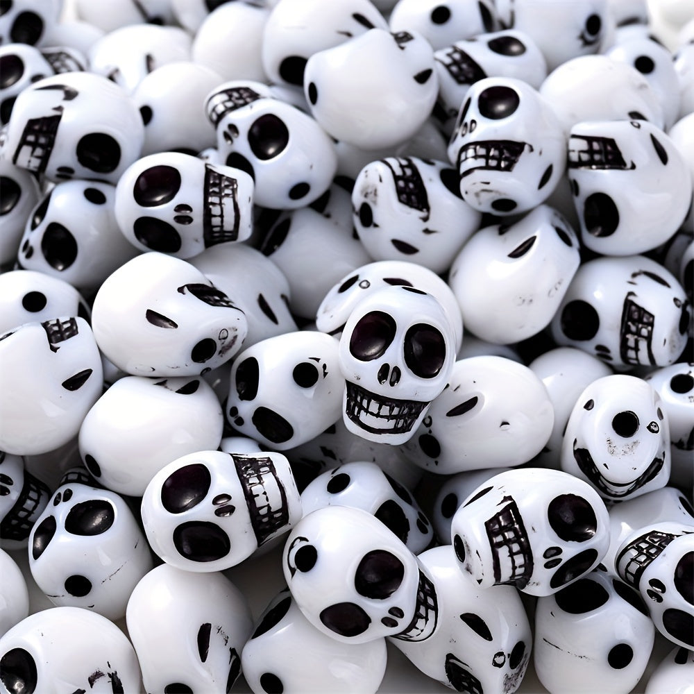 Halloween Skull Acrylic Beads