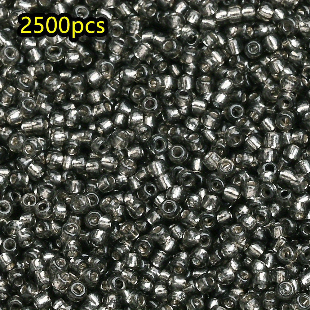 2500pcs/set 1.5mm Shiny Glass Seed Beads