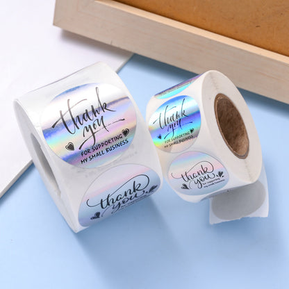 Floral Thank You Stickers