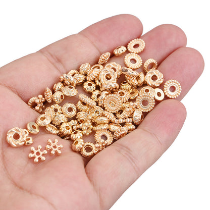 20PCS Gold Alloy Multi-Shape Spacer Bead Set