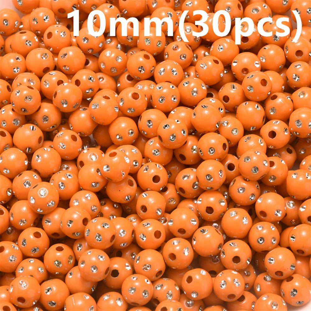 Mixed Acrylic Round Spacer Beads