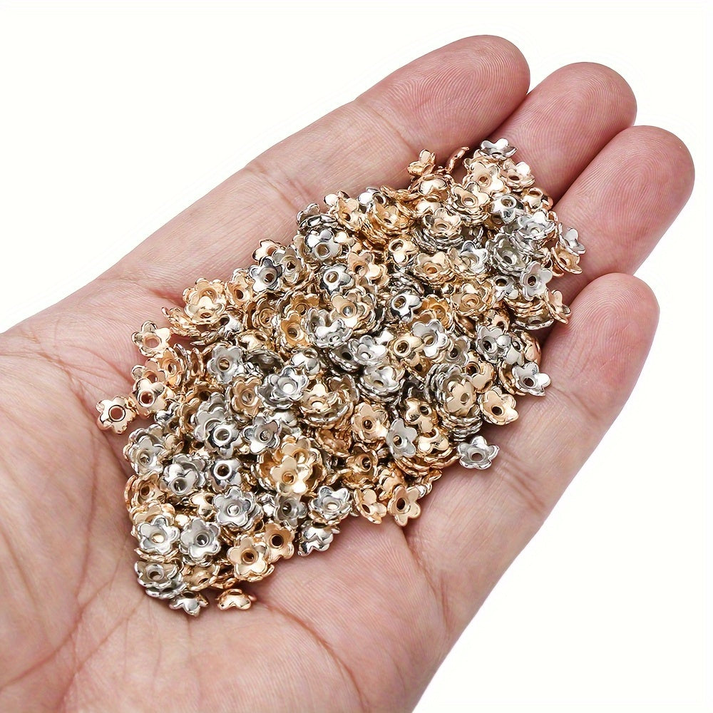 Five-Petal Flower Plastic Spacer Beads