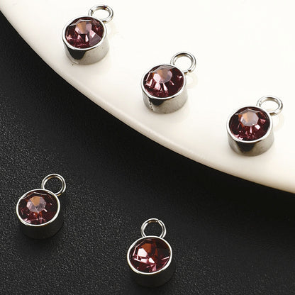 Birthstone Alloy Pendants