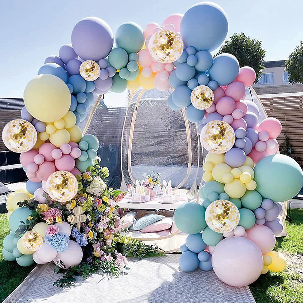 Macaron Rainbow Balloon Arch Kit
