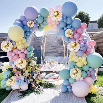 Macaron Rainbow Balloon Arch Kit