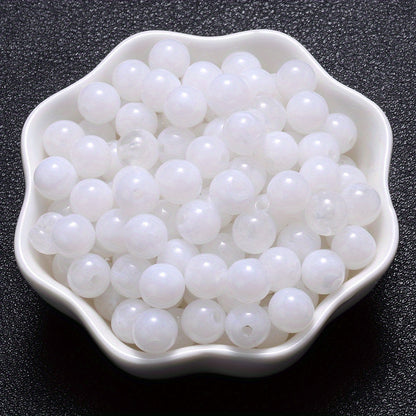 100PCS 8mm Multicolor Gradient Acrylic Spacer Bead Set