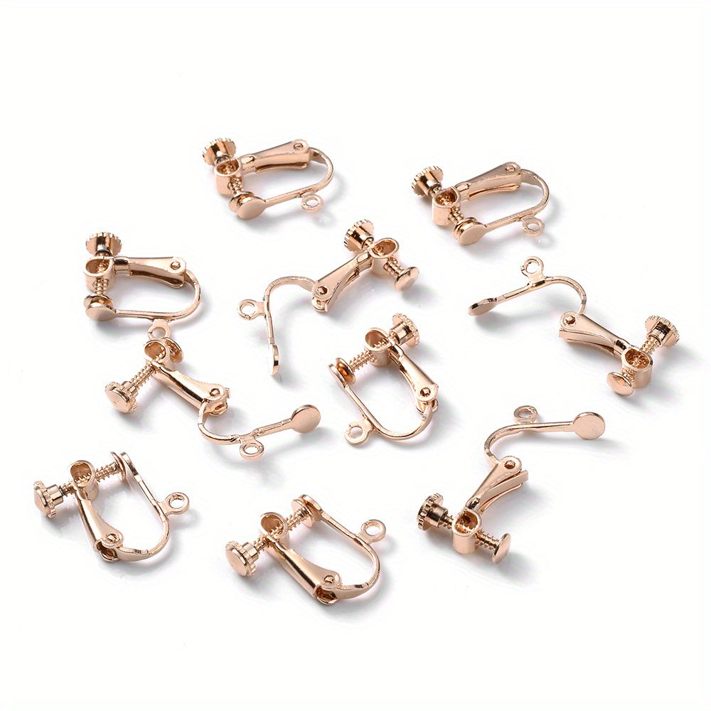 Brass Screw Ear Clips