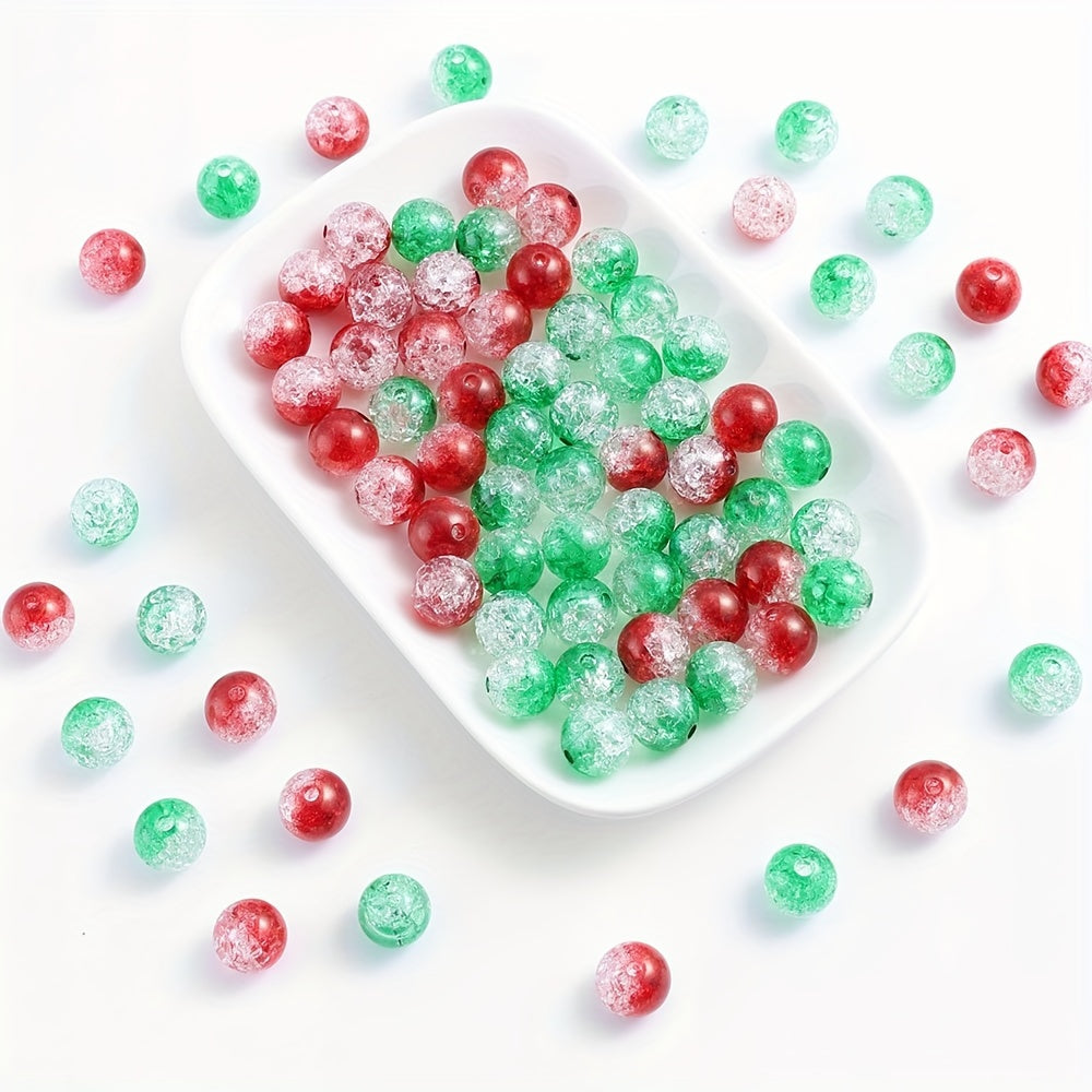 Christmas Cracked Acrylic Beads