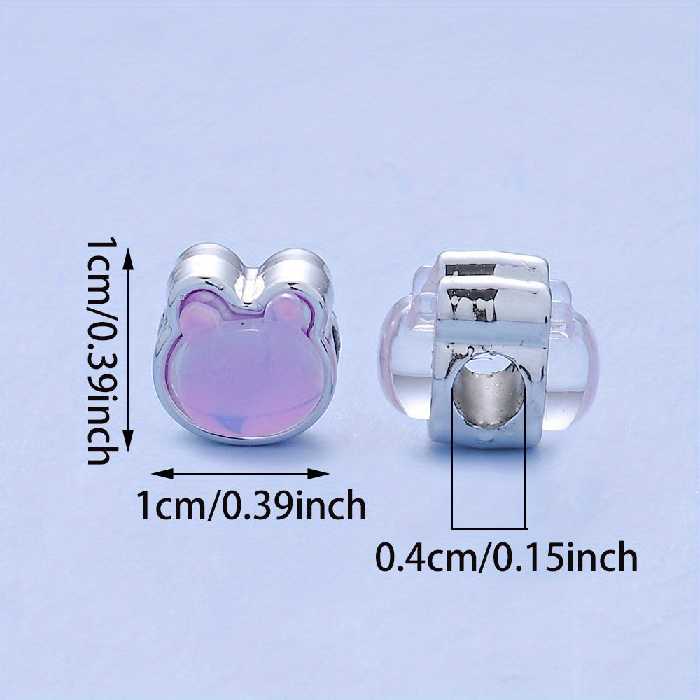 10pcs/set Mermaid Color CCB Beads
