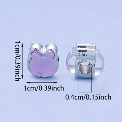 10pcs/set Mermaid Color CCB Beads