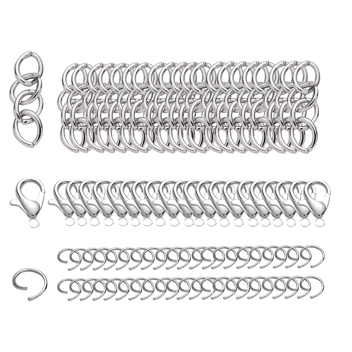 Gold and Silver Jewelry Findings Set