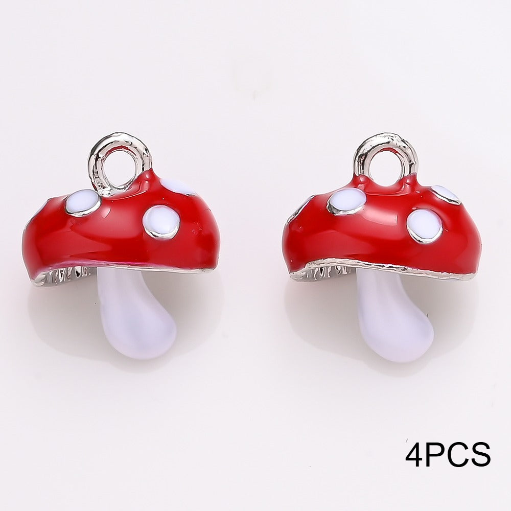 Alloy Mushroom Pendants