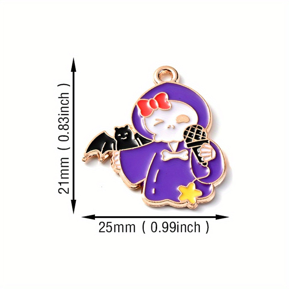 Halloween Alloy Enamel Pendants
