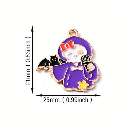 Halloween Alloy Enamel Pendants