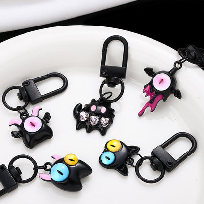 Gothic Black Evil Eye Pendant Charms