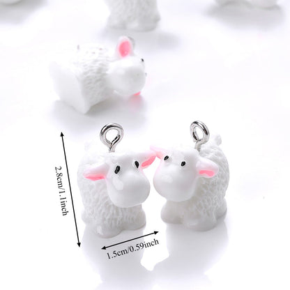 Resin Lamb Pendants