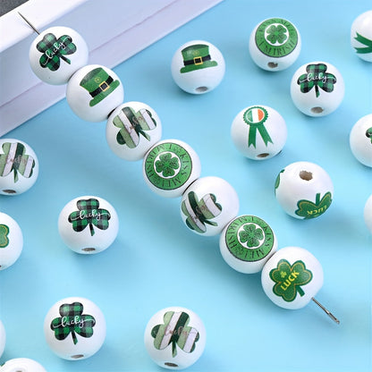 St. Patrick’s Day Wooden Beads