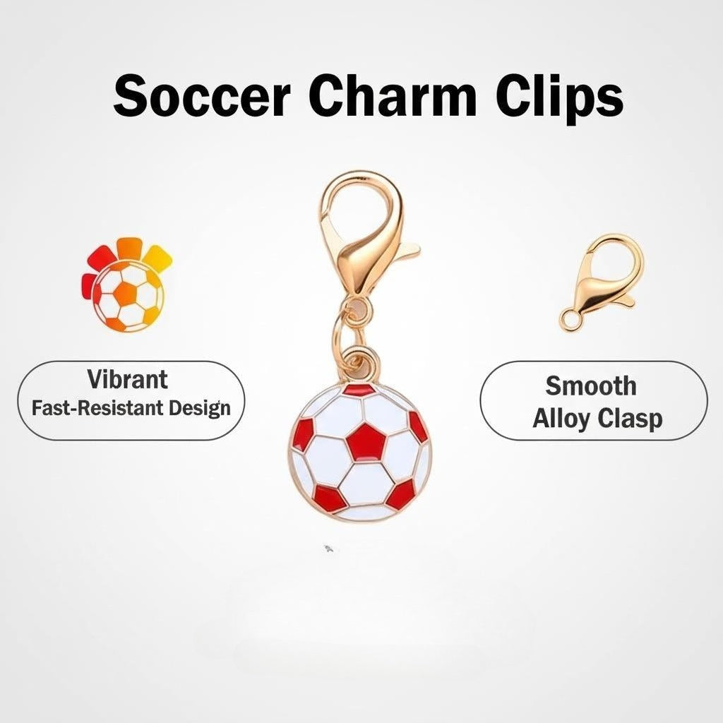 24PCS Random Mix Soccer Mini Keychain Set