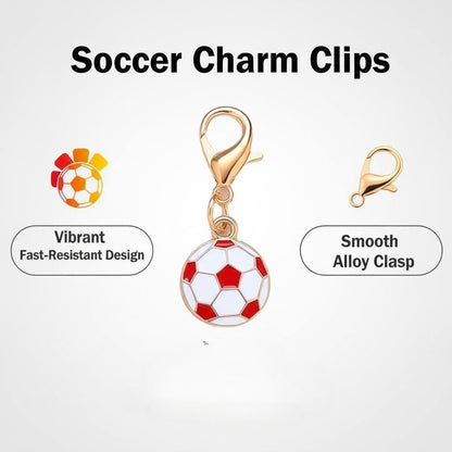 24PCS Random Mix Soccer Mini Keychain Set