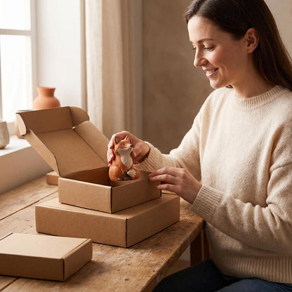 3-Size Corrugated Cardboard Shipping Boxes