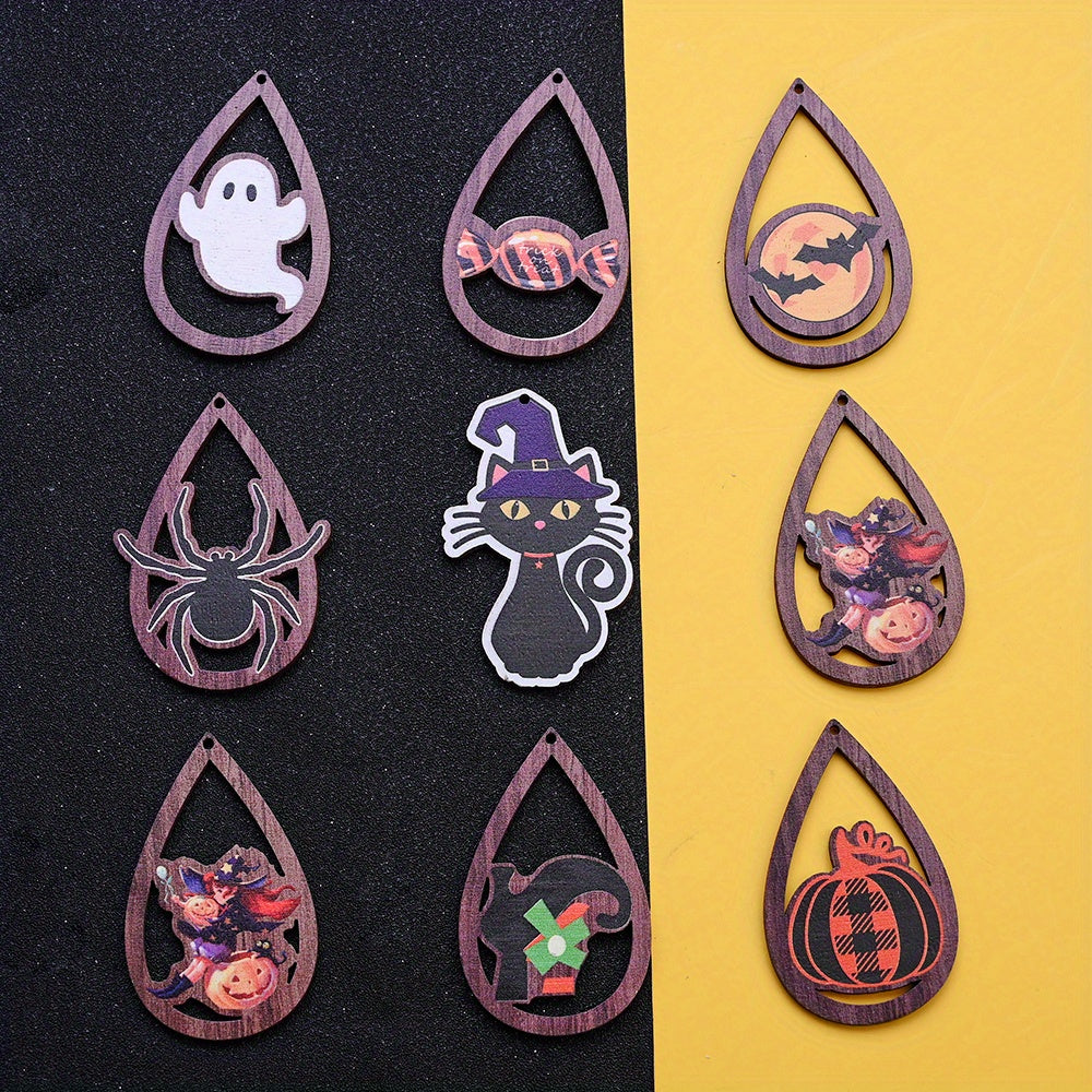 Halloween Wooden Pendants