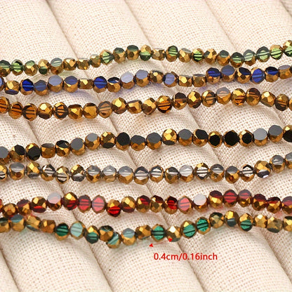 75PCS 4mm Wheel-Shaped Glass Bead Set