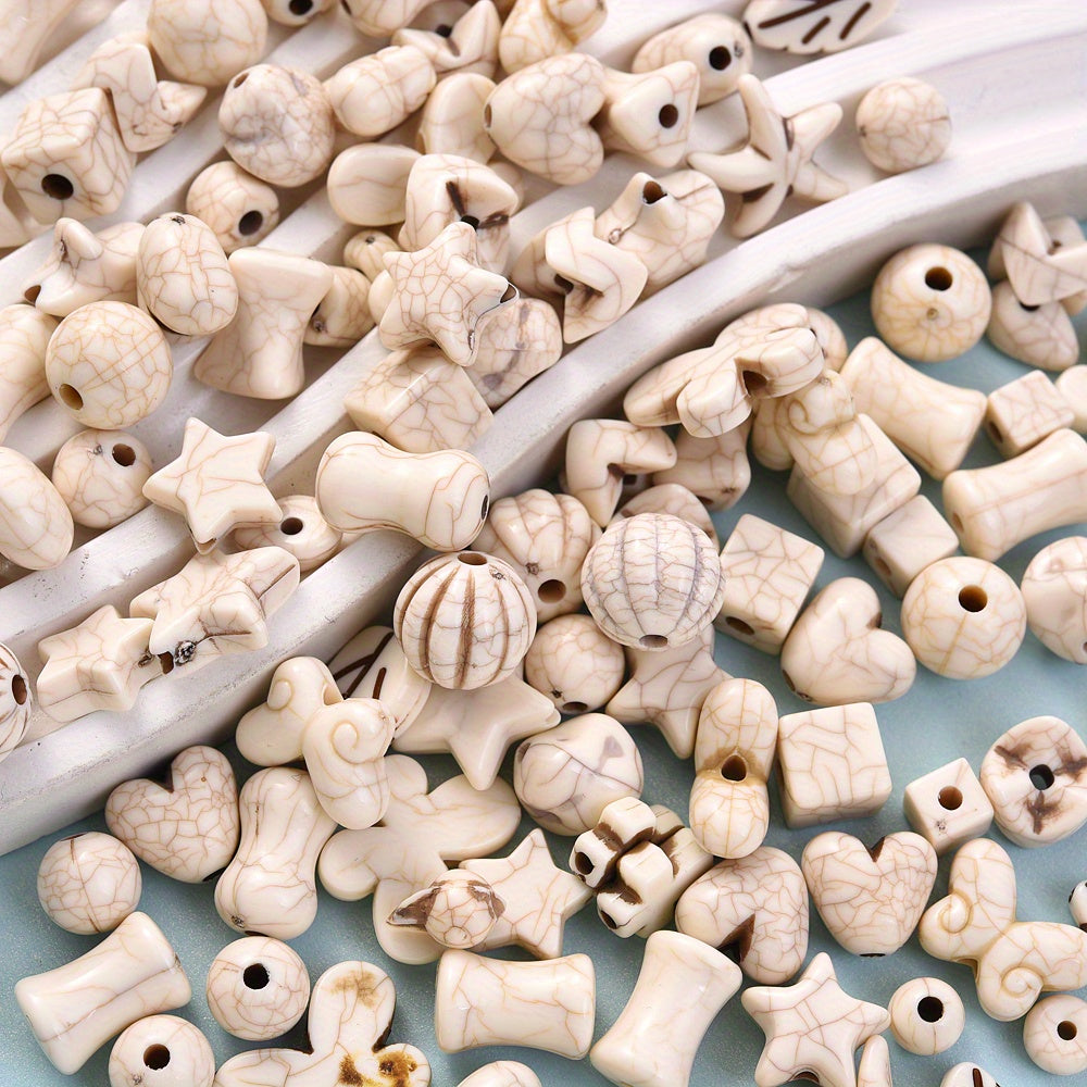 Irregular Acrylic Loose Spacer Beads