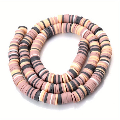 Mixed Color Polymer Clay Flat Beads