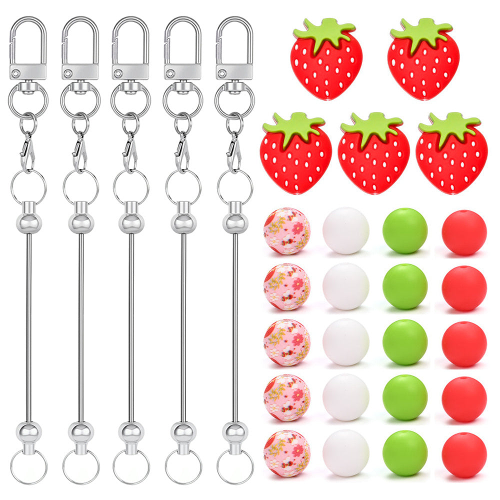 Strawberry Theme Keychain Making Kit