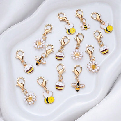 Summer Yellow Enamel Charm Set