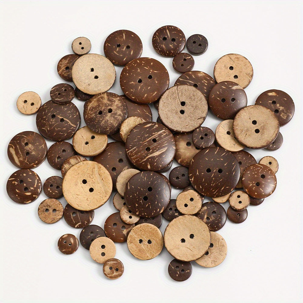 Natural Coconut Shell Wooden Buttons