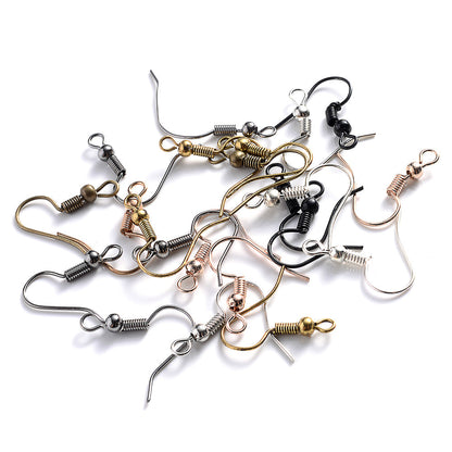 50-Piece 20x17 mm Ball & Coil Earring Hooks