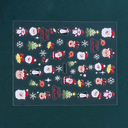 Christmas 5D Relief Nail Art Stickers