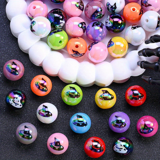 Halloween Magic Hat Acrylic Beads