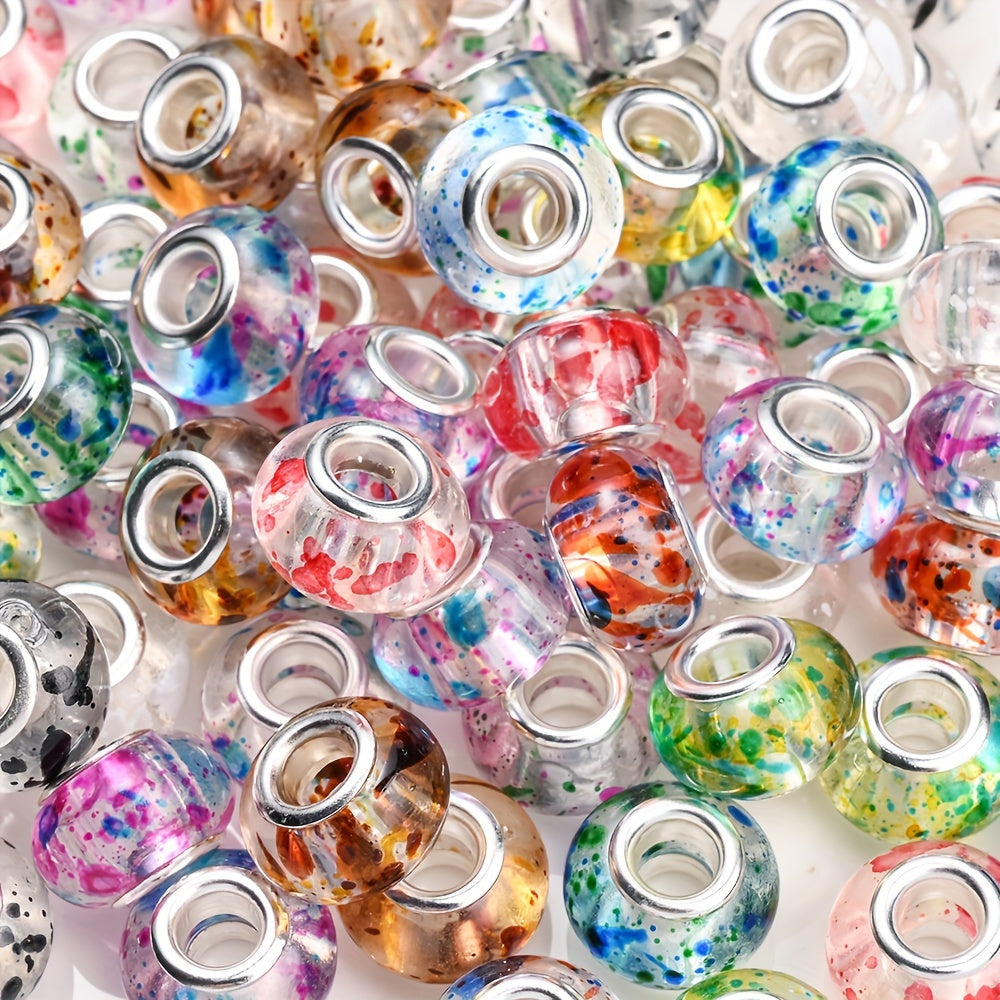 Ink Dot Acrylic Beads