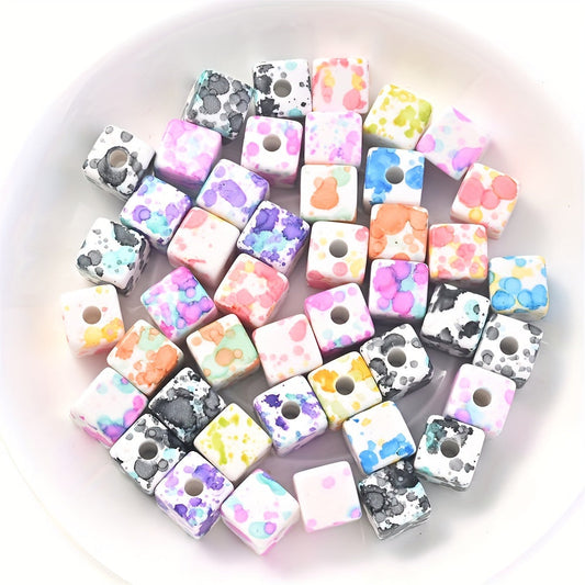 Square Acrylic Spacer Beads