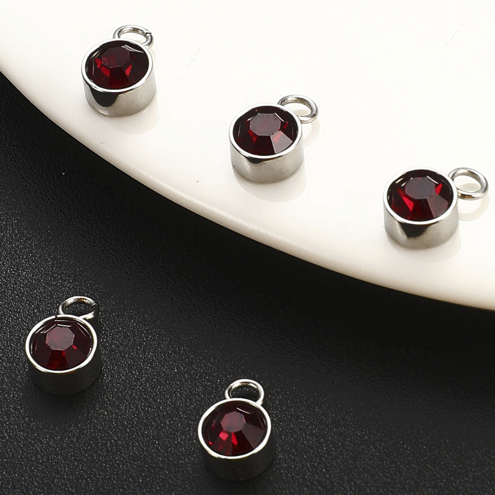 Birthstone Alloy Pendants