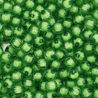 8/10mm Transparent Pumpkin Acrylic Beads