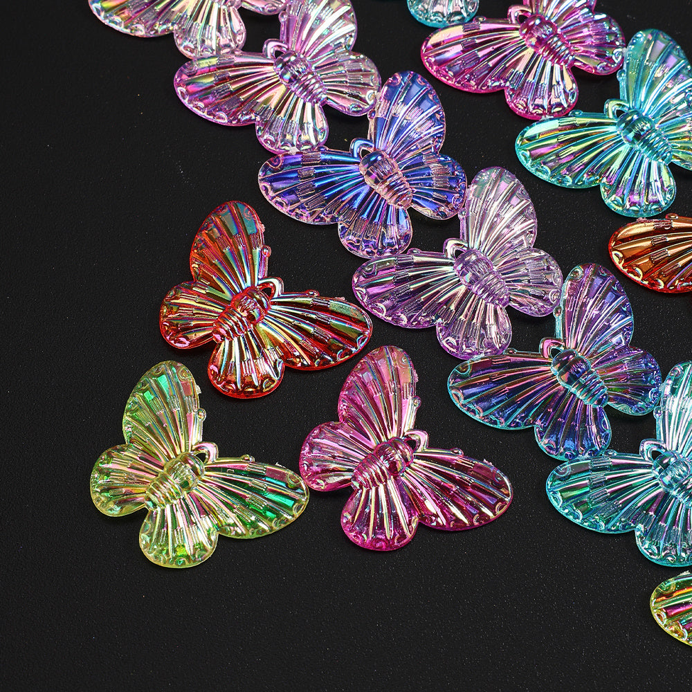 AB Butterfly Charm Beads