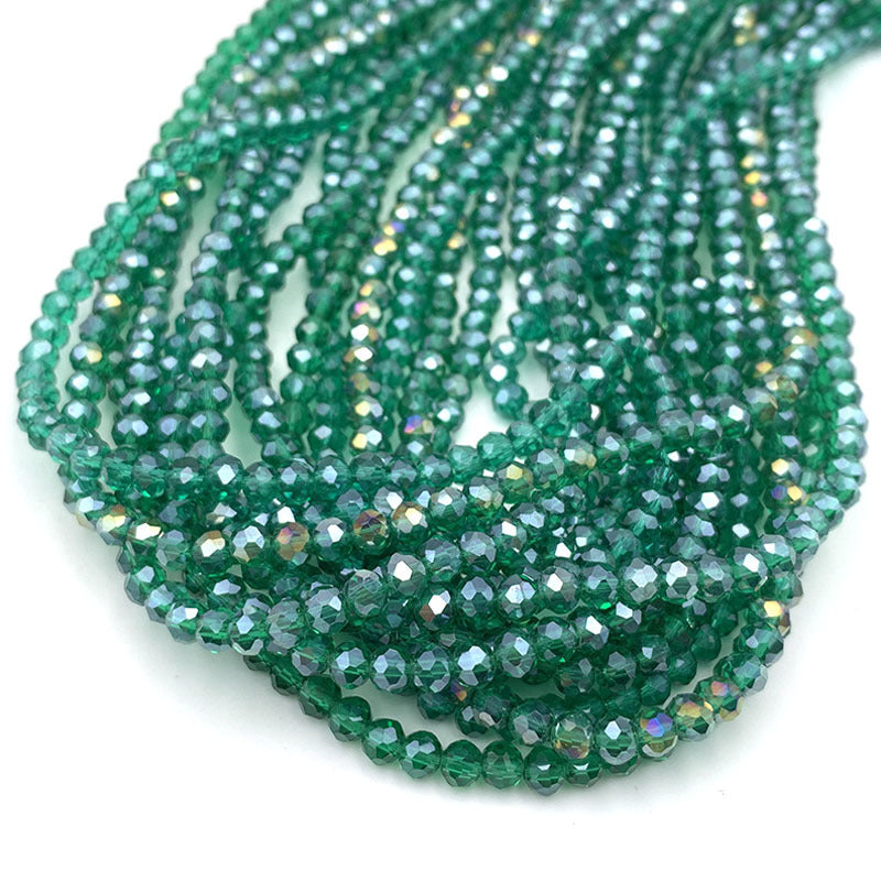 10mm Colored Cylindrical Glass Spacer Beads